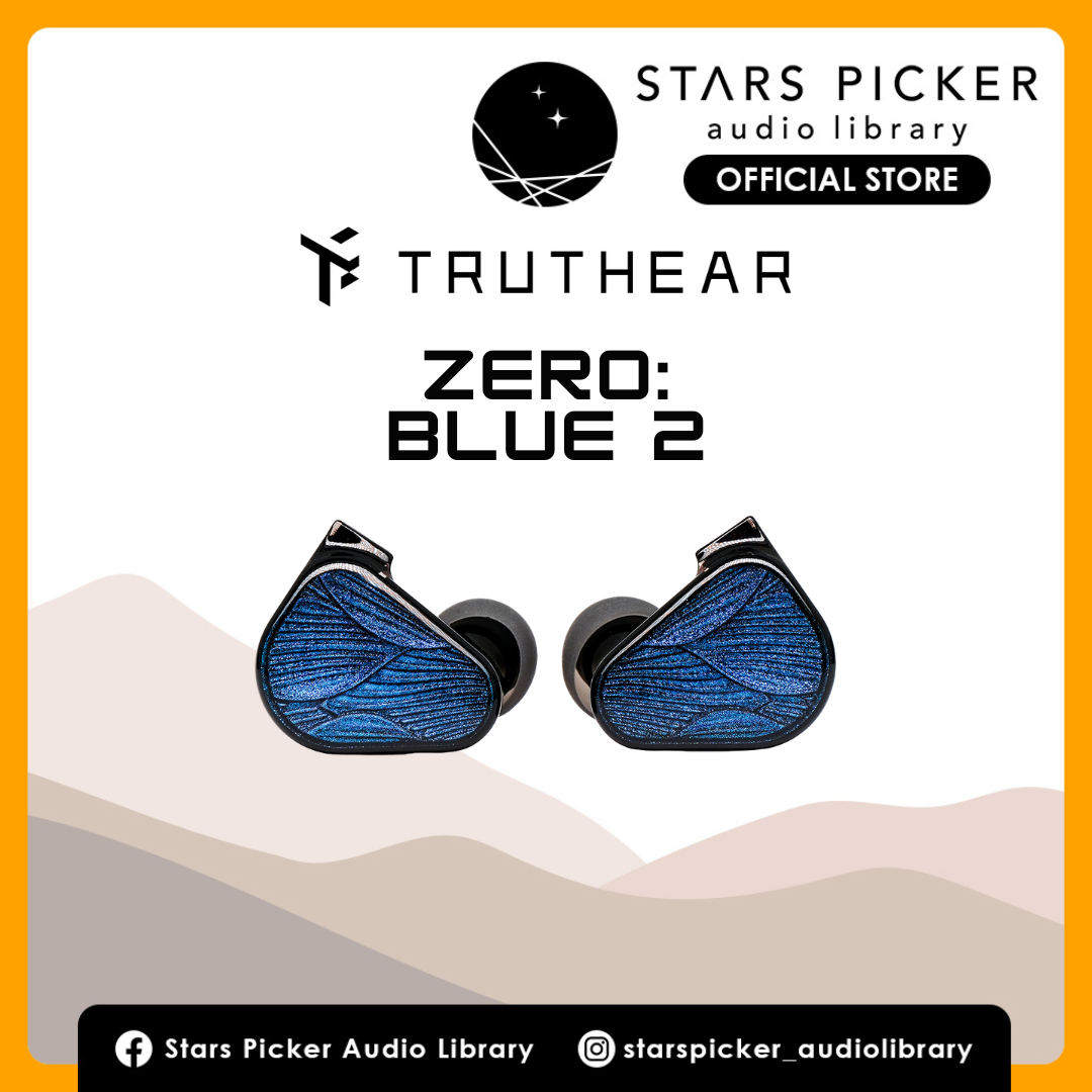 TRUTHEAR x Crinacle ZERO:BLUE2 In-ear Monitor (Zero Blue 2) Dual Dynamic Drivers IEM