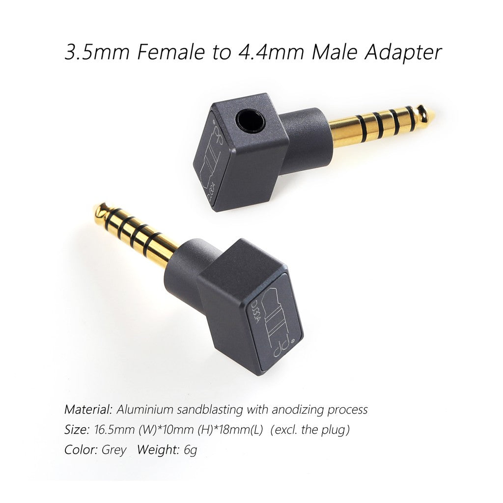 [5% off] ddHifi DD HIFI DJ30A - 3.5mm Female to 4.4mm 3 Pole Male Singled Ended Adapter NOT COMPATIBLE WITH SONY WALKMAN
