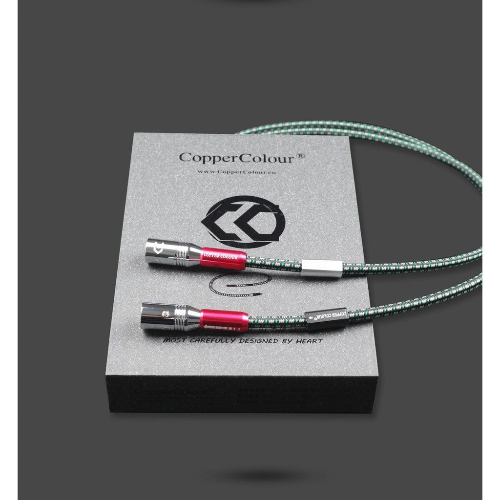 [pm best price] Copper Colour Fond - RCA and XLR Interconnect OCC Copper Alloy Cable