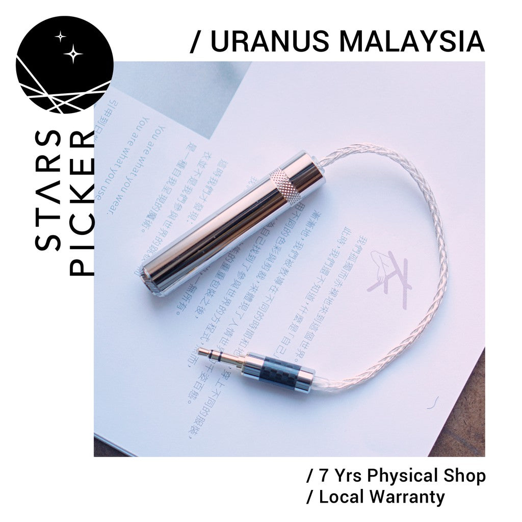 Uranus AC-807 (15cm) 6.5(F) to 3.5mm SPOFC Teflon Braided SPOFC Adapter Cable