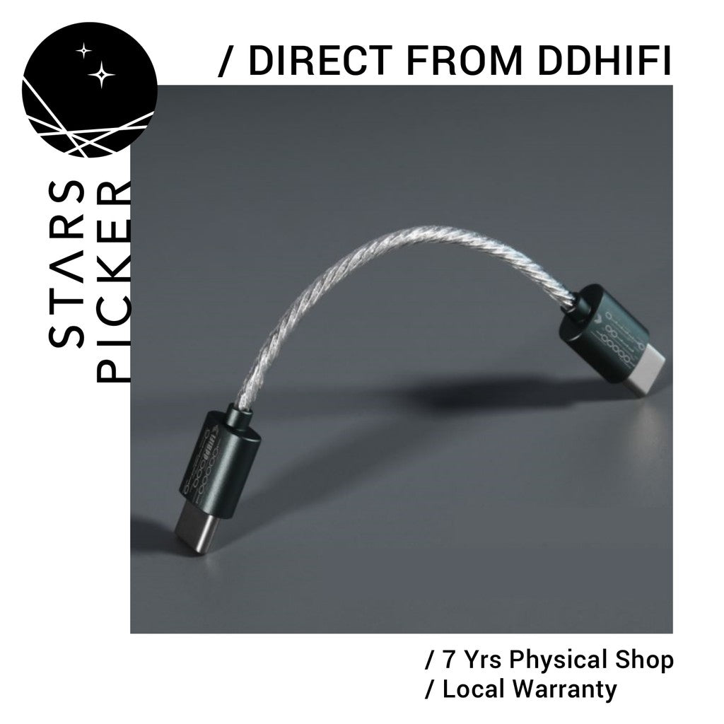 [5% off] ddHifi TC05 (NEW) - (8cm) DD Hifi OTG USB Type C  to USB Type C Cable (Straight Plug)