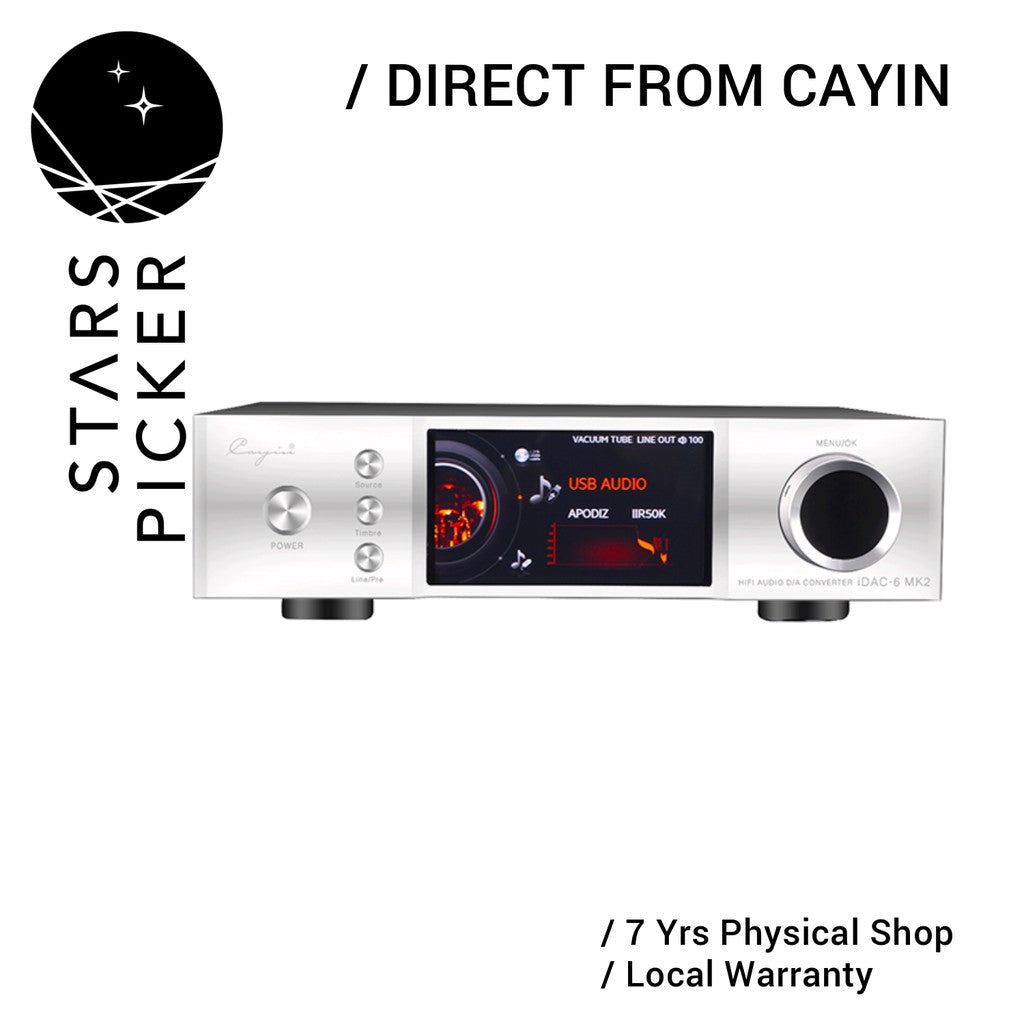 [PM best price] Cayin iDAC-6 MK2 [230V] - 2nd Gen Digital to Analogue Converter with 32bit ES9028Pro DAC