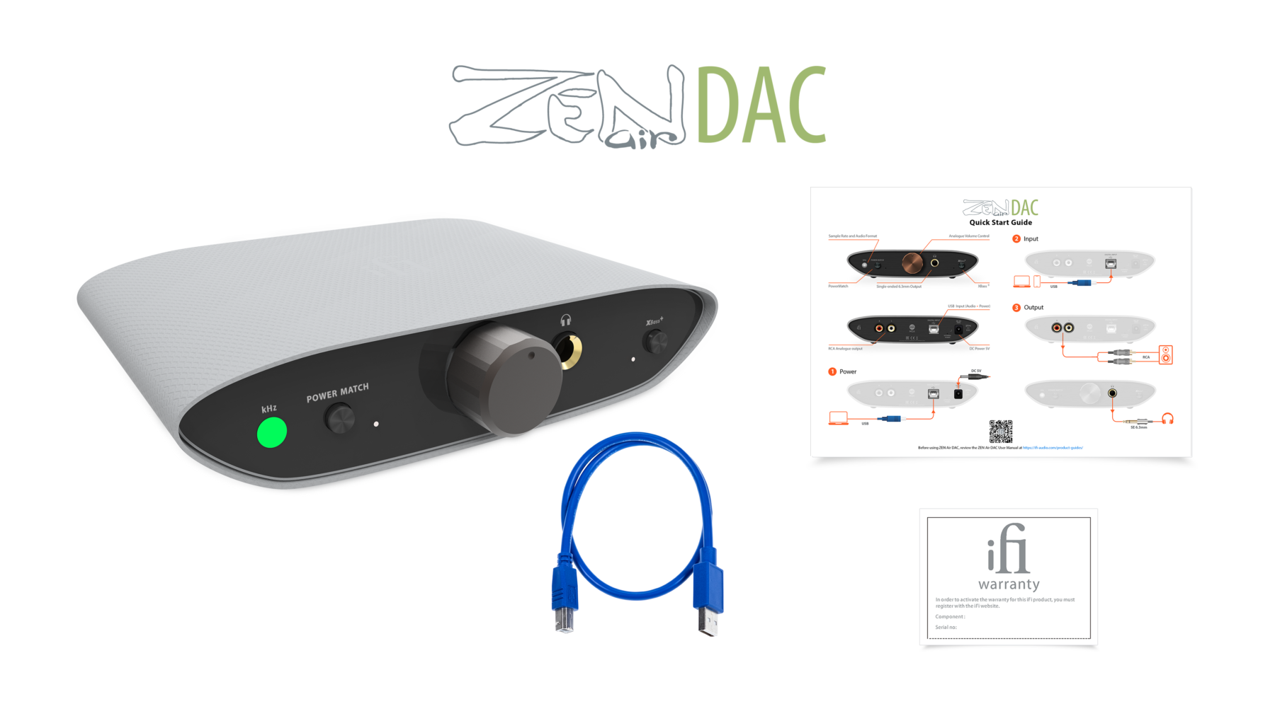 iFi audio ZEN Air DAC / ZEN DAC Air MQA Desktop DAC Headphone Amplifier with XBASS DSD 384kHz