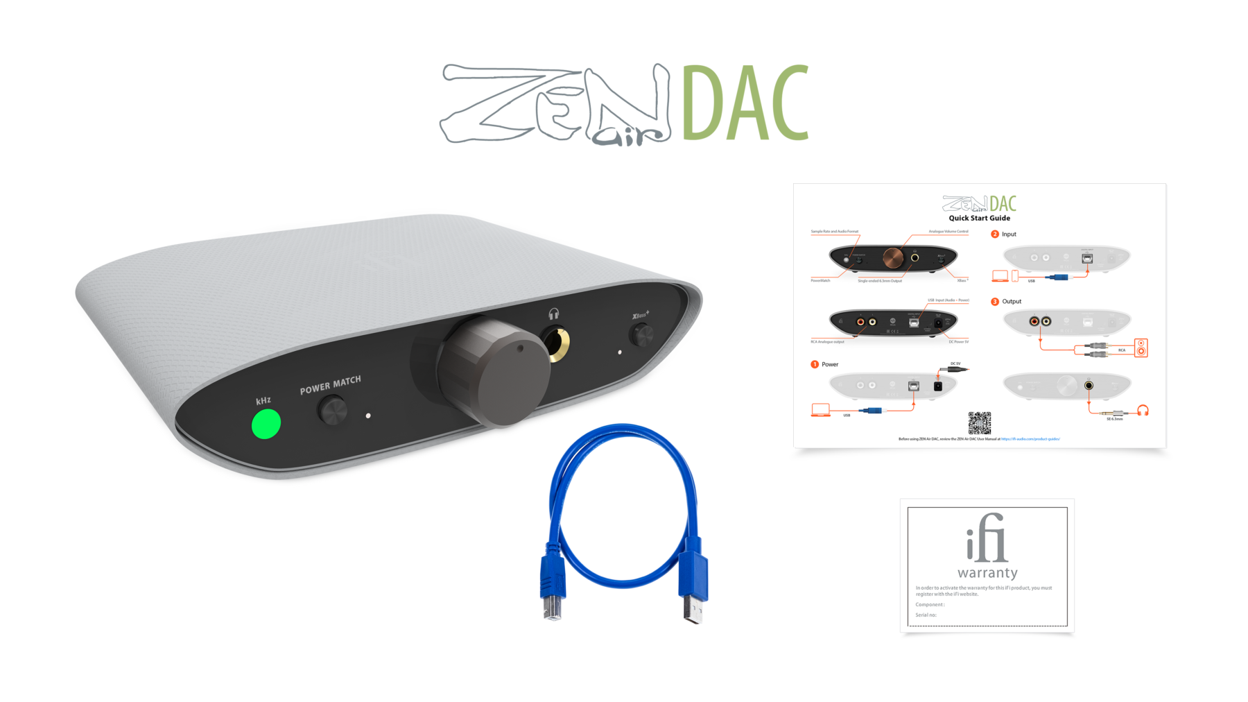 iFi audio ZEN Air DAC / ZEN DAC Air MQA Desktop DAC Headphone Amplifie