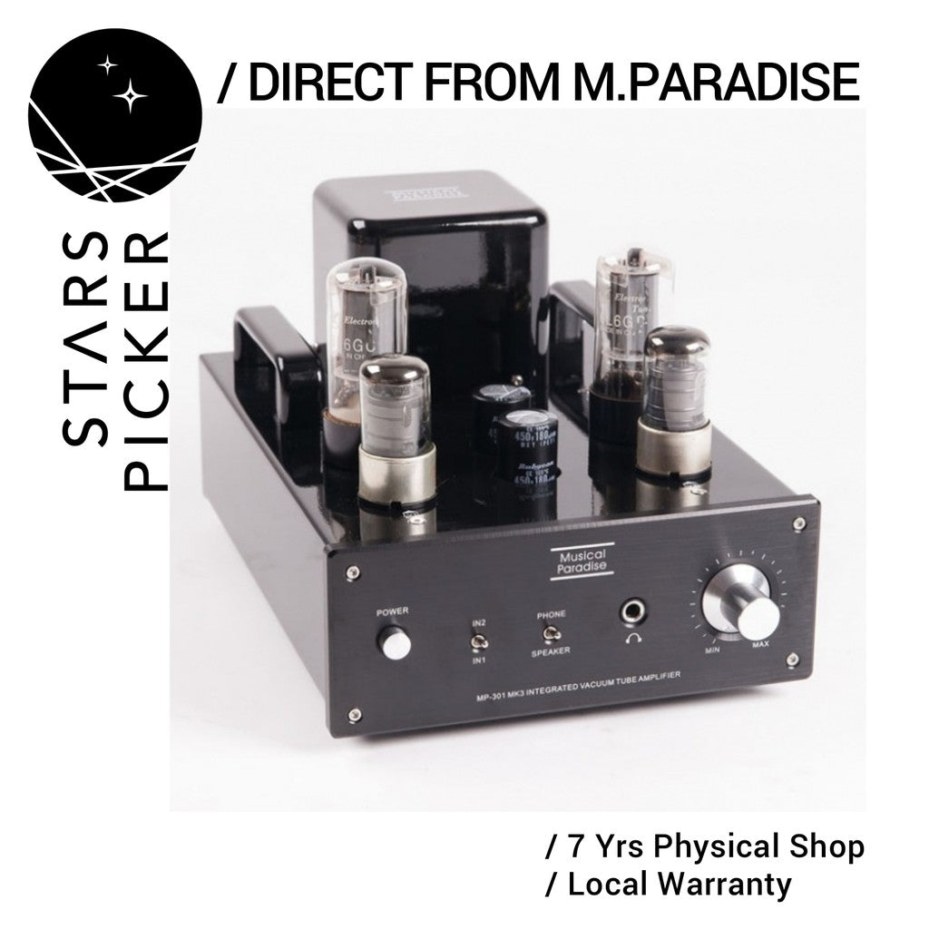 [PM Best Price] Musical Paradise MP-301 MK3 | Mini Tube Amplifier with Headphone Output (2018 Deluxe Version)