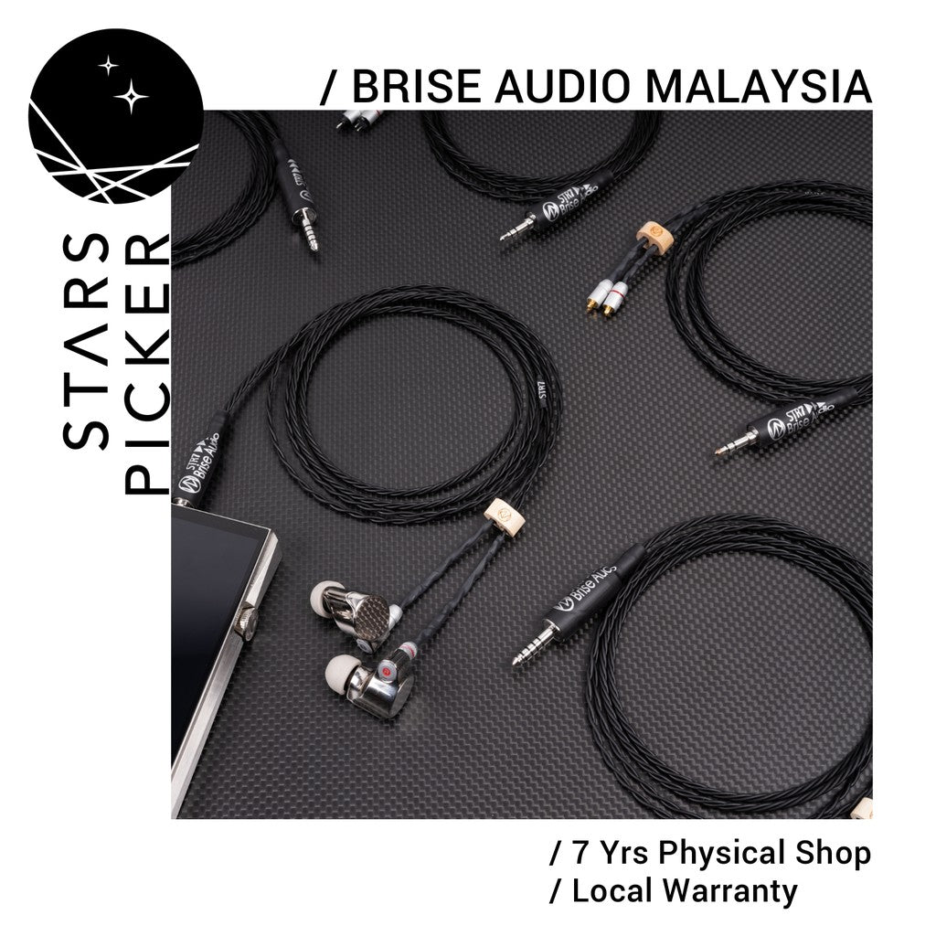 [PM best price] Brise Audio STR7-RH2+ - IEM Earphone Upgrade Replacement Cable Rhodium Plugs MMCX 2PIN Z1R A2DC FITEAR
