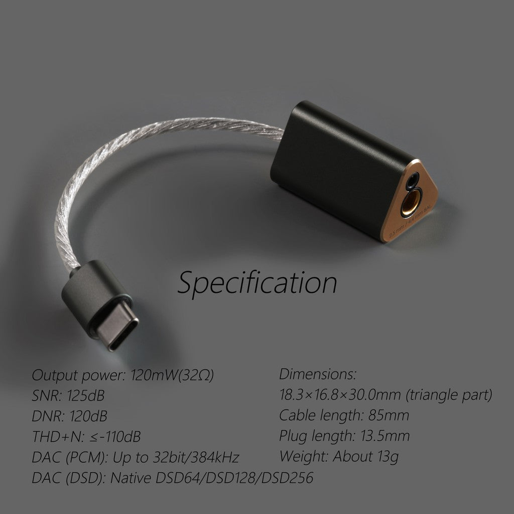 [5% off] ddHifi TC44B - DD Hifi Portable DAC Amplifier Dual Dac Type C Balanced 4.4mm / 2.5mm Phone out DSD256 32b/384k