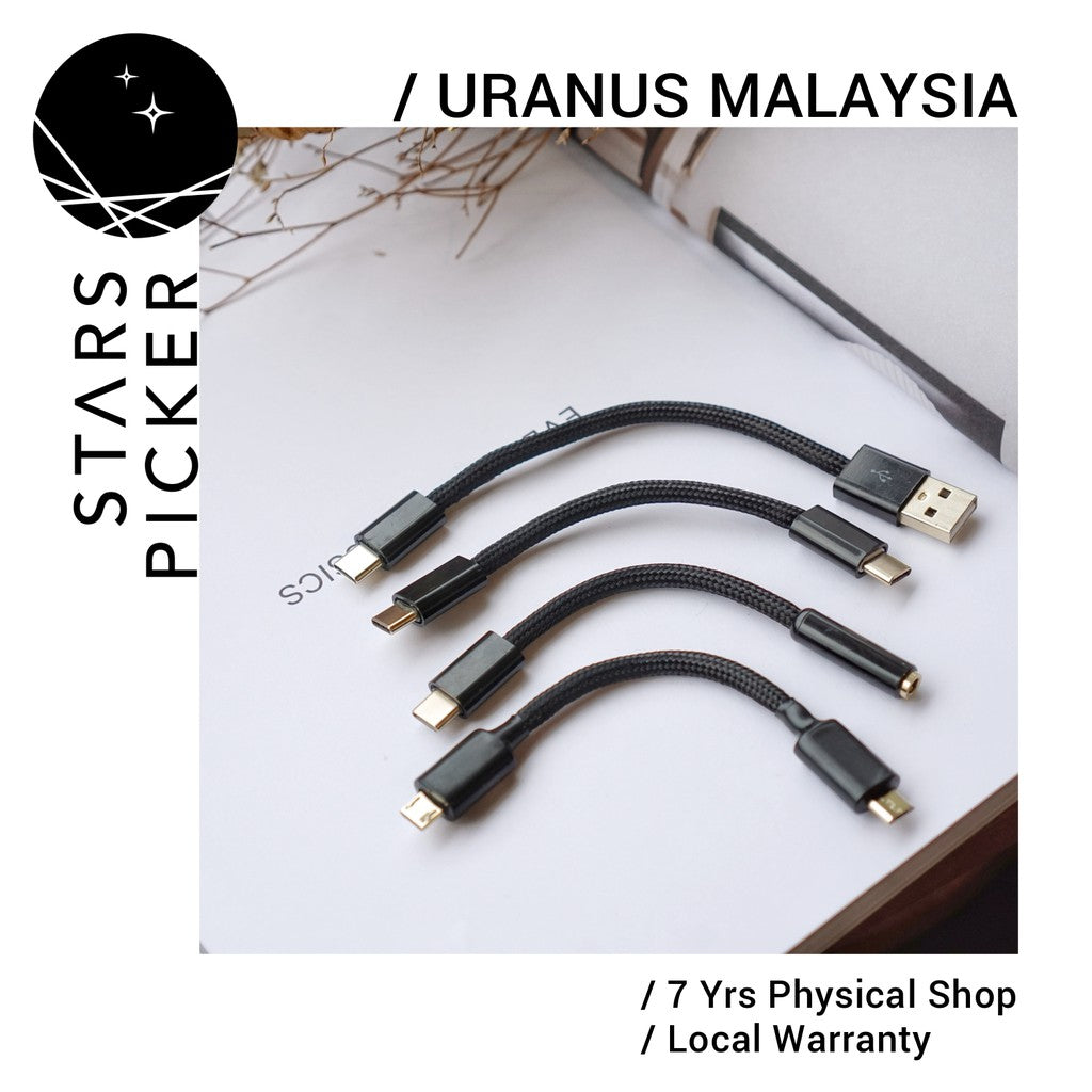 Uranus USB-RSOCC (12cm) - Neotech RSOCC OTG Cable for USB Devices USB A / A (Female) / B / Type C / micro USB