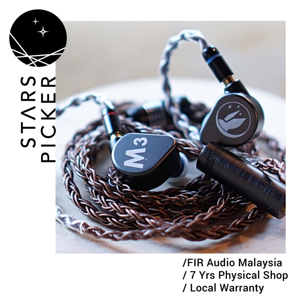[PM best price] FiR Audio M3 - 3 Driver Hybrid (1DD+2BA) Universal / Custom IEM with Tubeless Technology