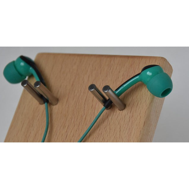 Wooden Earphone Rack for Wired In Ear Earbud IEM Display Stand