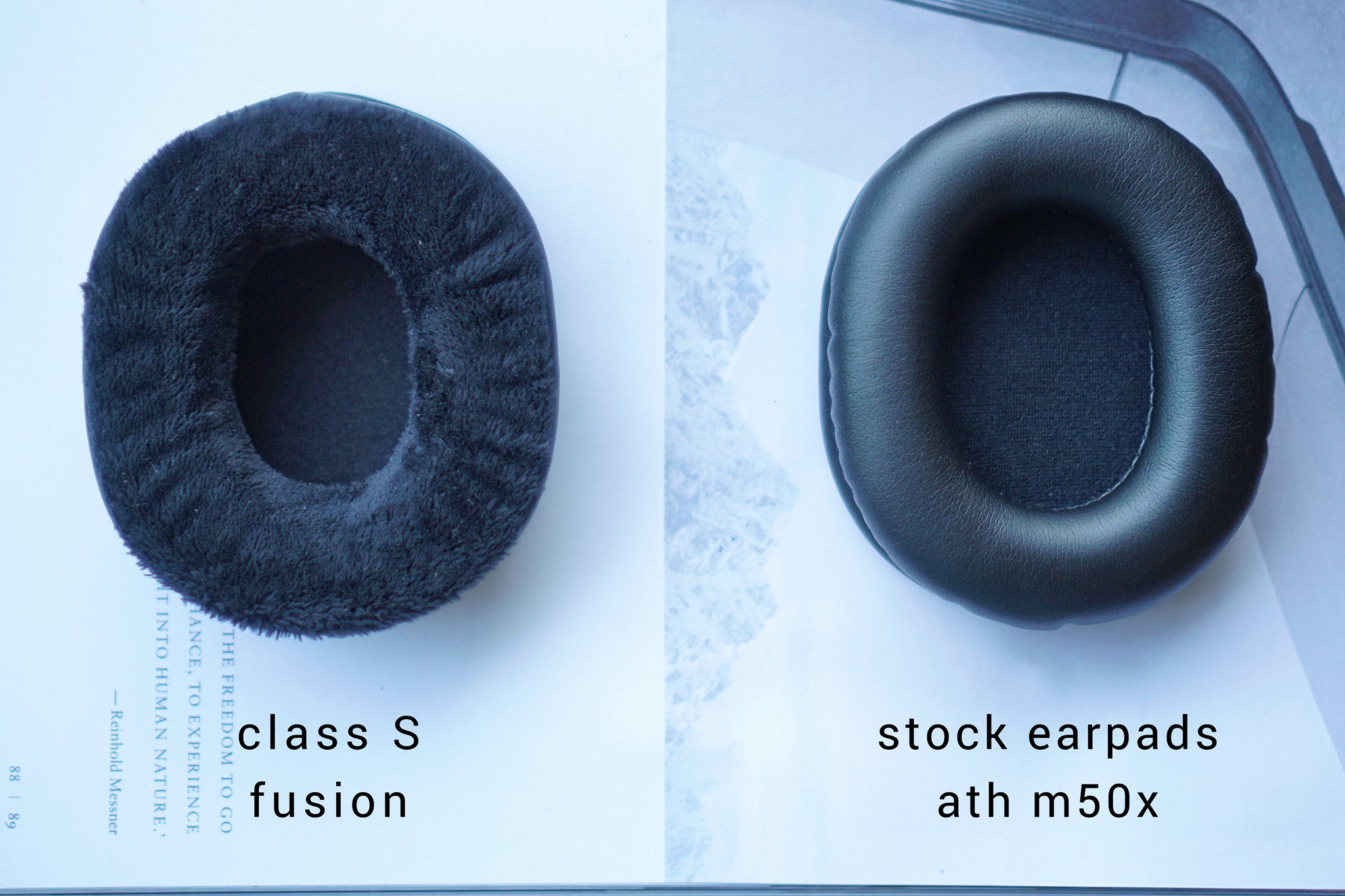(Class S Fusion) Audio Technica ATH M Series / M20X / M30X / M40X / M50X / MSR7 Earpads | 3rd Party Replacement Earpads