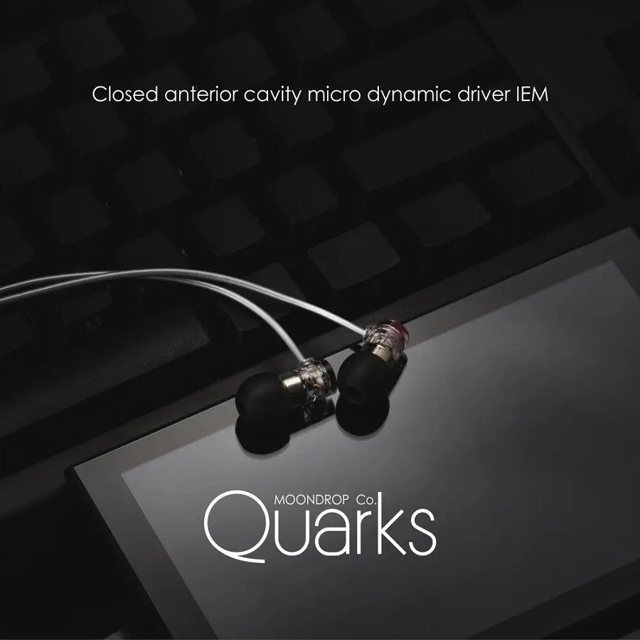 [5% off + 50% off for Spinfit] Moondrop Quarks (2021) - Closed Anterior Cavity Micro Dynamic Driver IEM Earphone