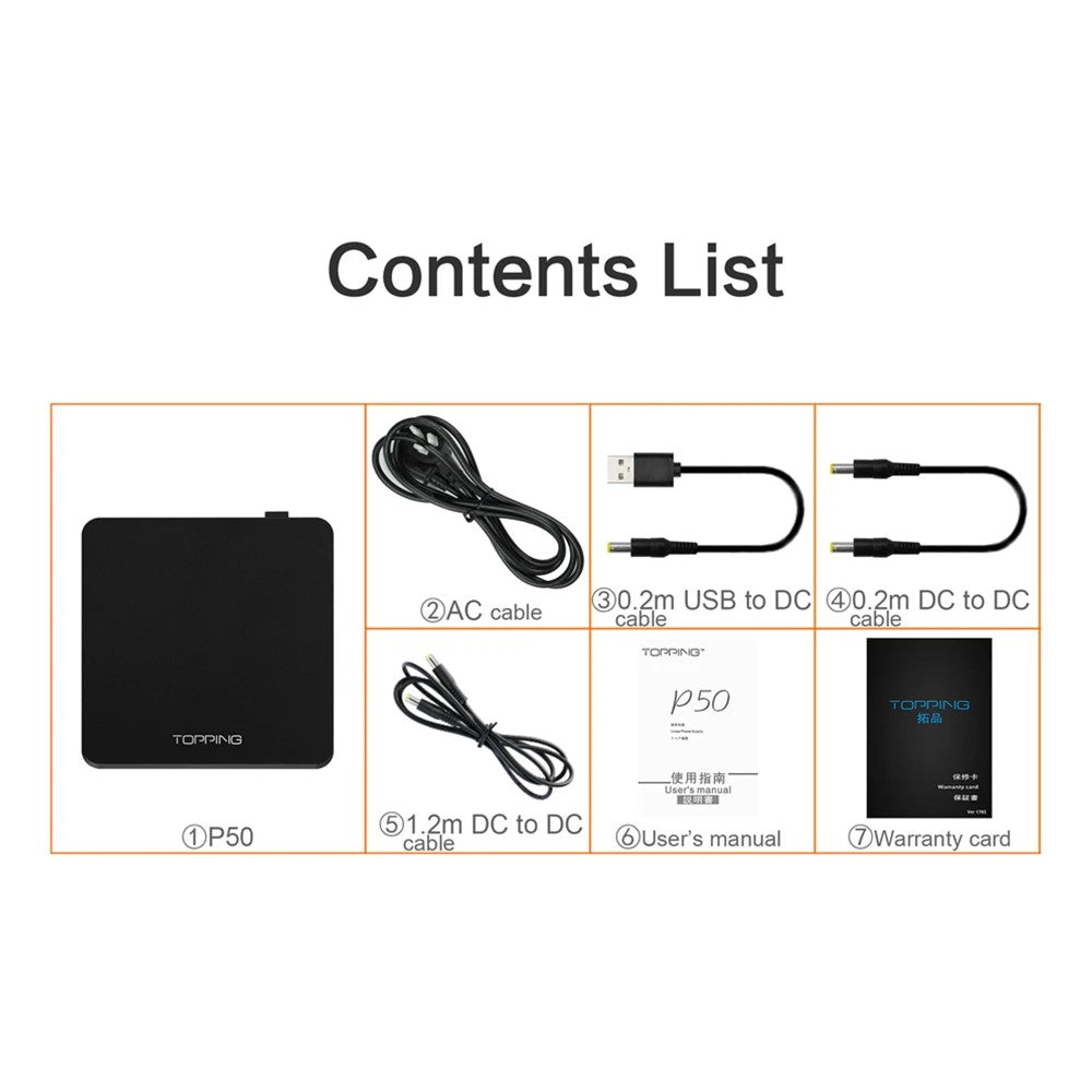 (Display Unit Clearance) TOPPING P50 - Low Noise Linear Power Supply for Topping D50 D50s DX3 Pro D30