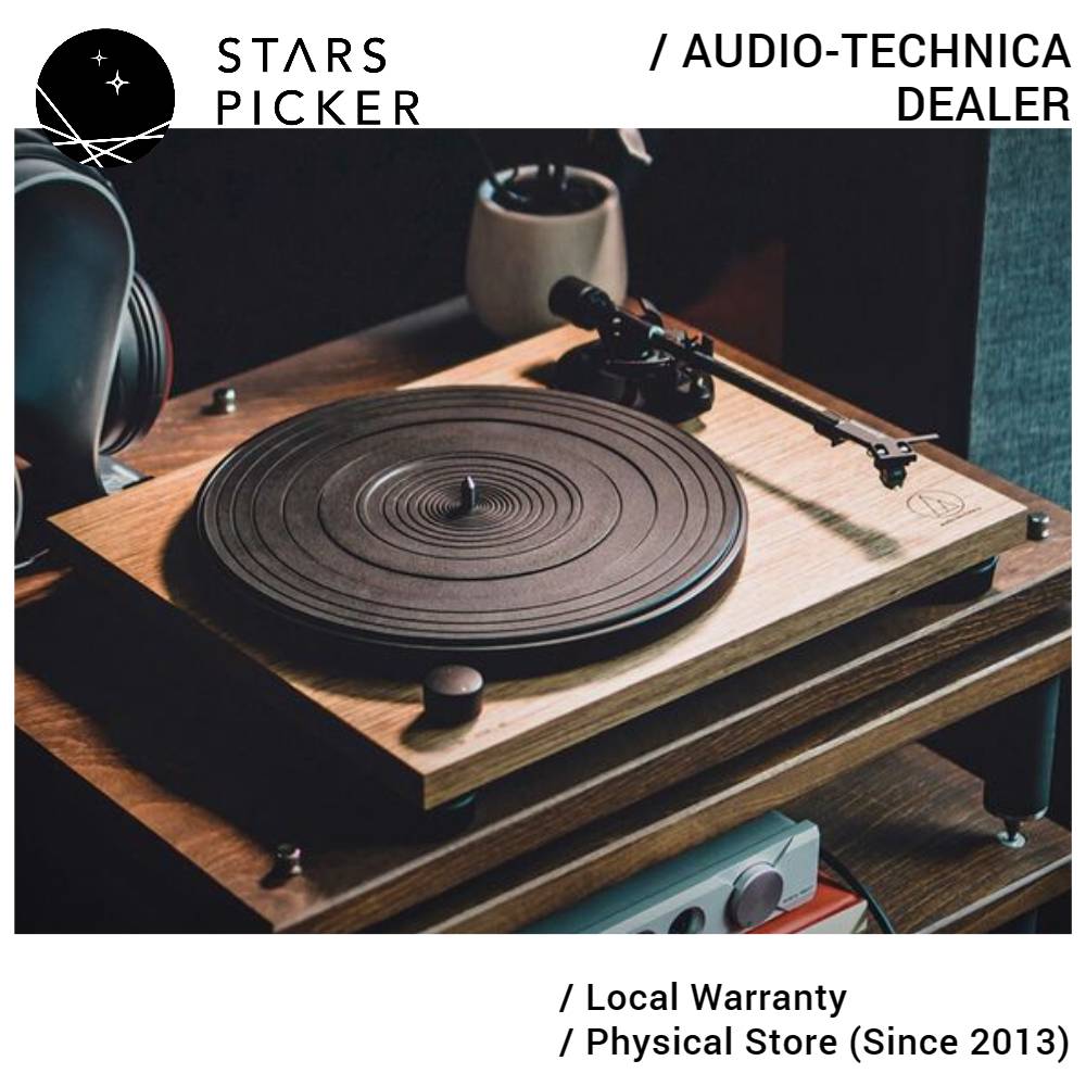 Audio Technica AT-LPW40WN Fully Manual Belt-Drive Turntable Vinyl Player 33-1/3 RPM & 45 RPM