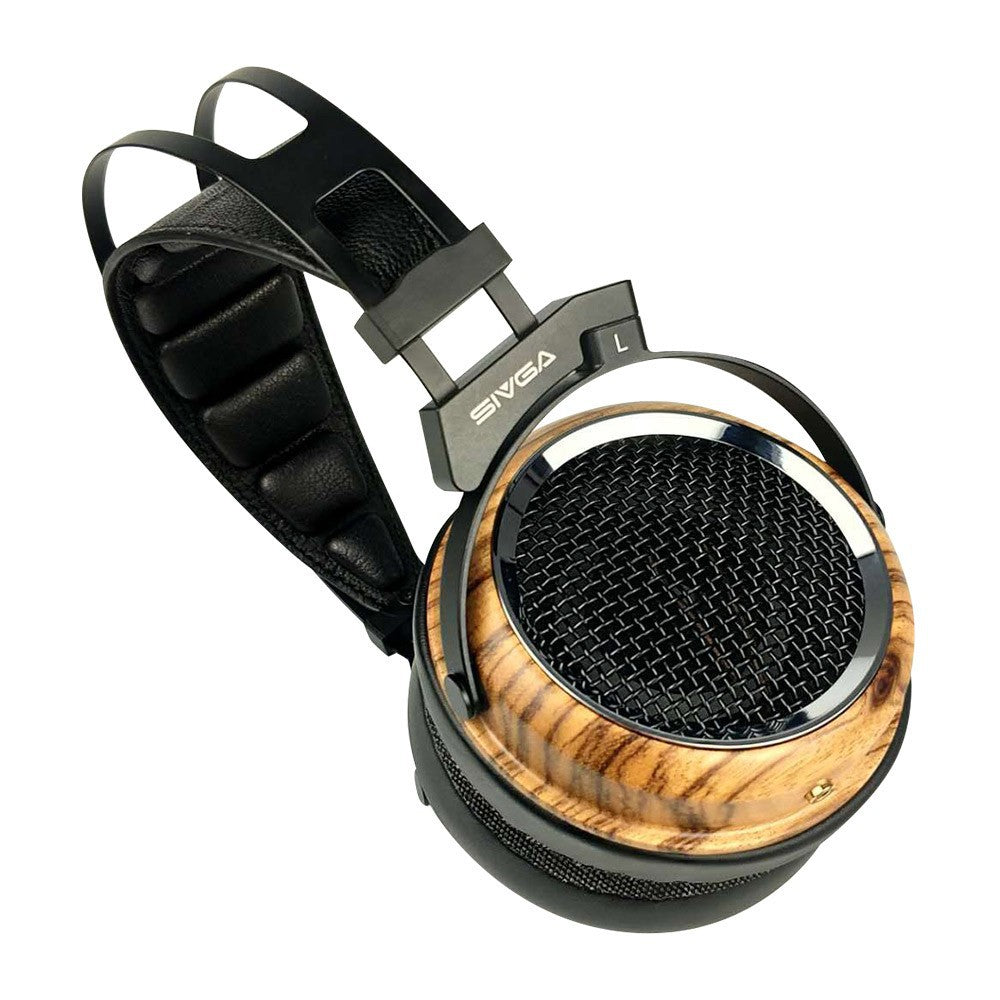 [PM BEST PRICE] SIVGA Phoenix - Zebrawood Open Back Over Ear Headphone with Dynamic/Moving-coil Driver Wooden Headphones