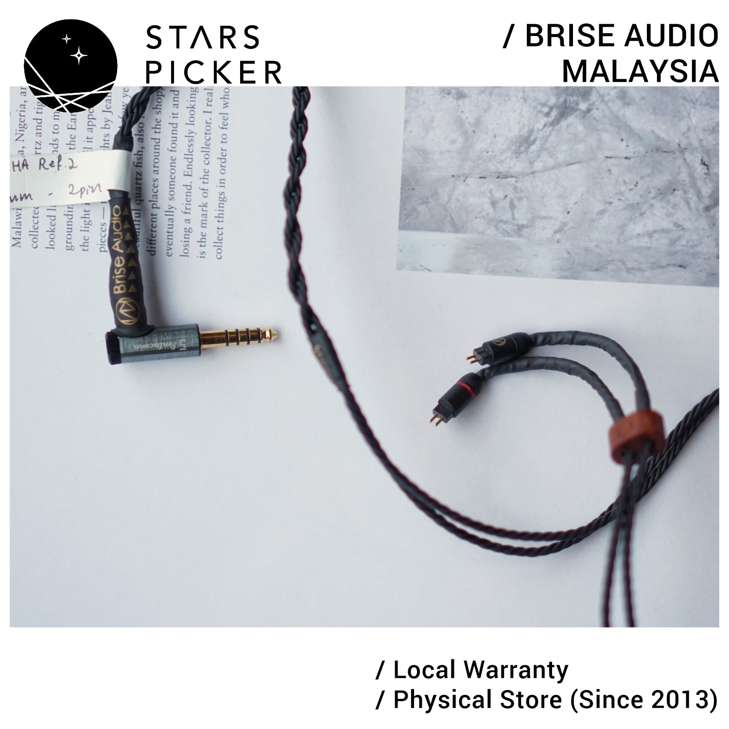 [PM best price] Brise Audio ASUHA ref.2 - ASUHA-series Reference Grade High End Line - IEM Earphone Re-cable