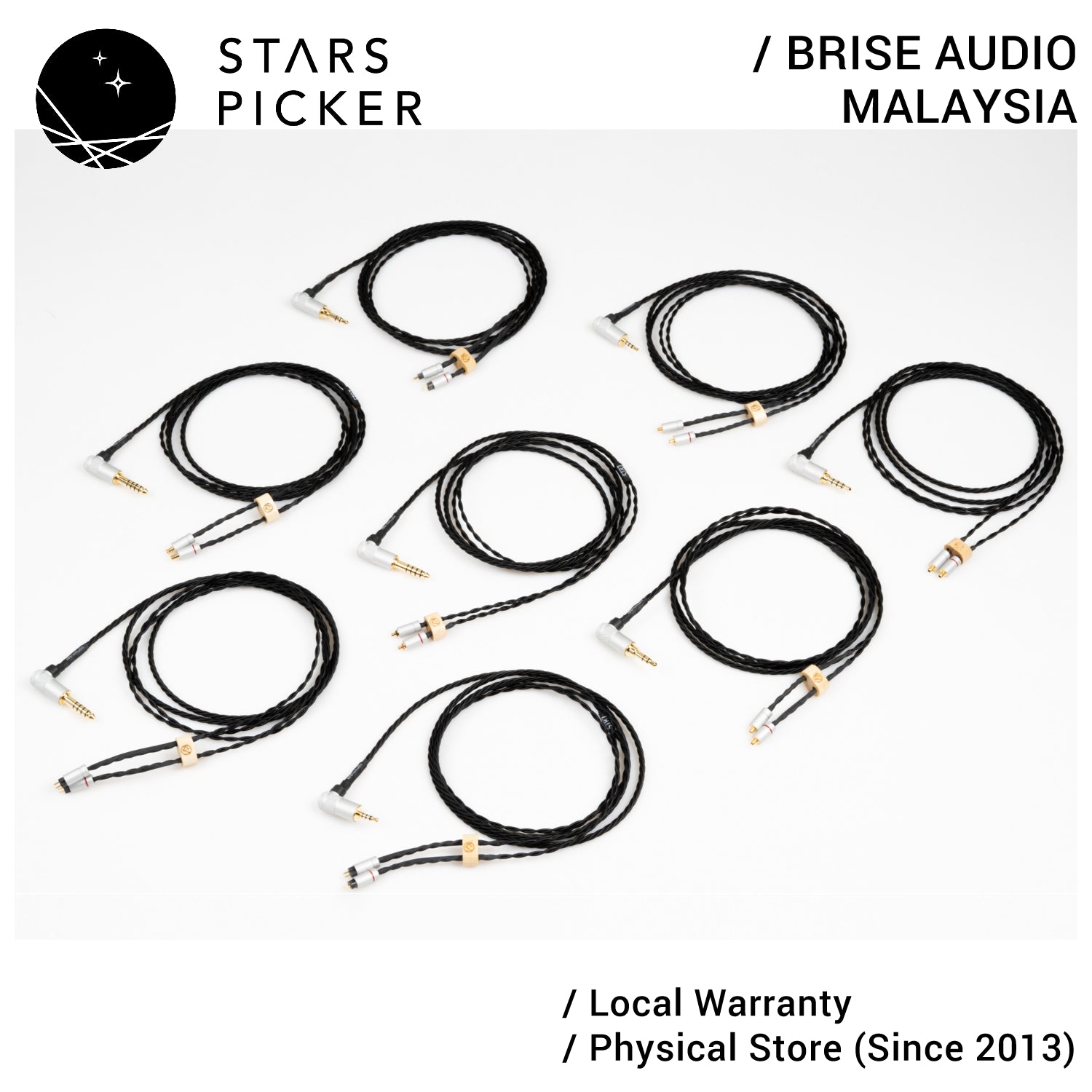 [PM best price] Brise Audio STR7-As-Is (2021) High Performance IEM Earphone Replacement Cable Spiral77 Copper Cable