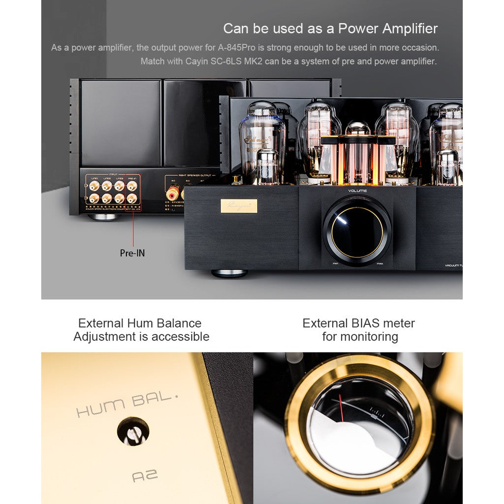 [PM best price] Cayin A-845Pro [230V version] - HiFi Integrated Vacuum Tube Class A Amplifier Global Limited Ver