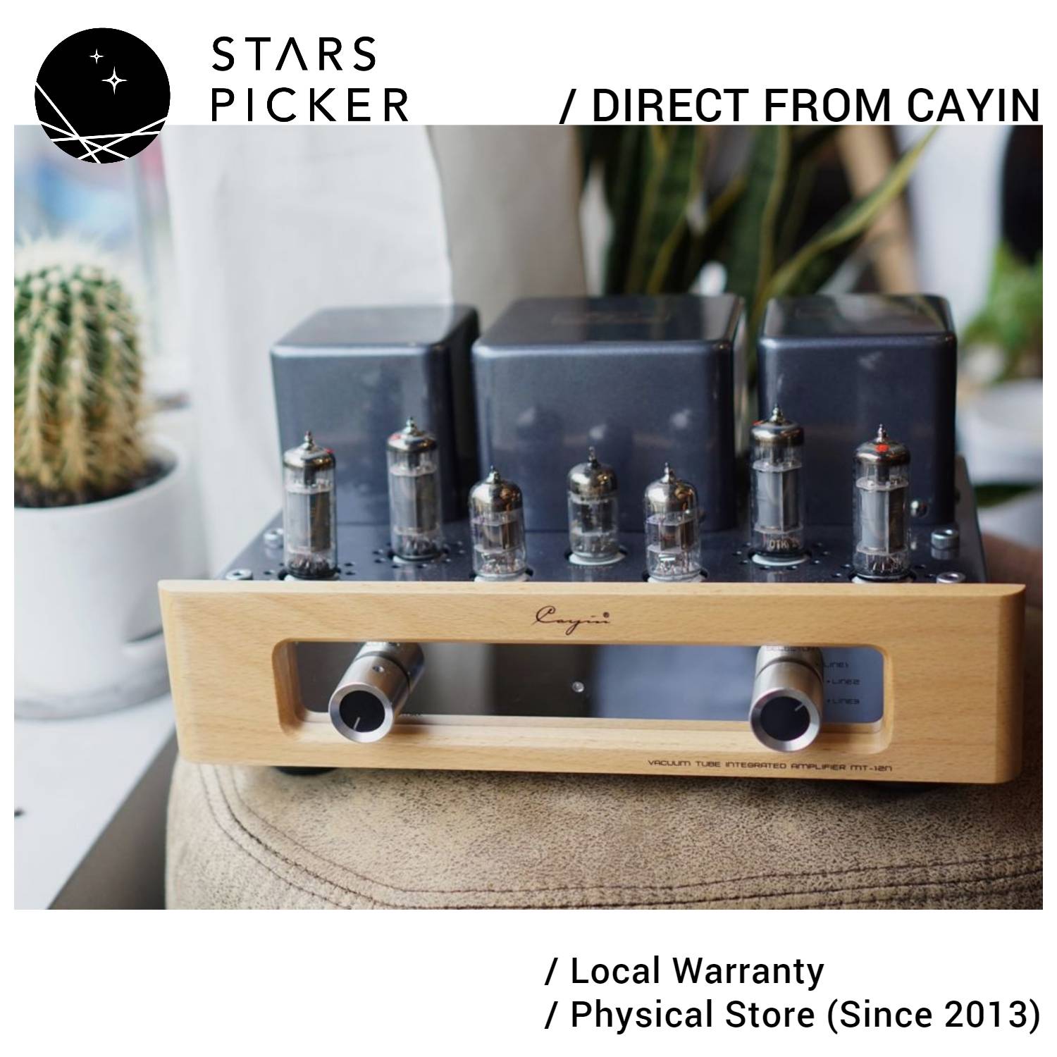 Cayin MT-12N (230V) with 6P1 Vacuum Tube Valve Integrated Amplifier for Passive Speakers