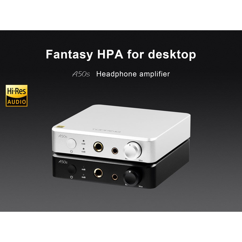 [5% off] Topping A50s - Headphone Amplifier with Ultra-High Performance NFCA Balanced Modules + Preamp Mode