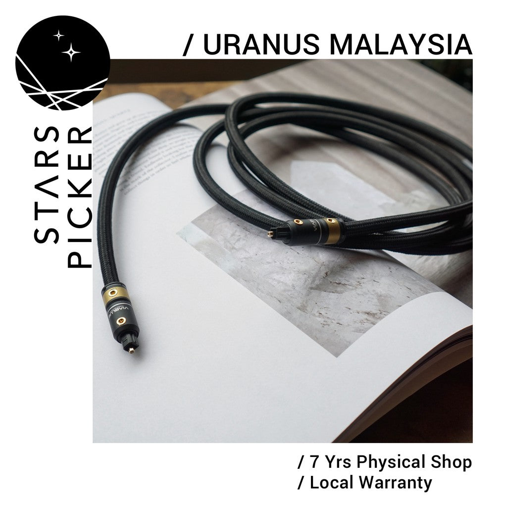 Uranus Optical-SFiber Silica Fiber Optical Cable (15cm/30cm/50cm/1m/1.5m/2m) - TOSLINK Optical Digital Interconnect