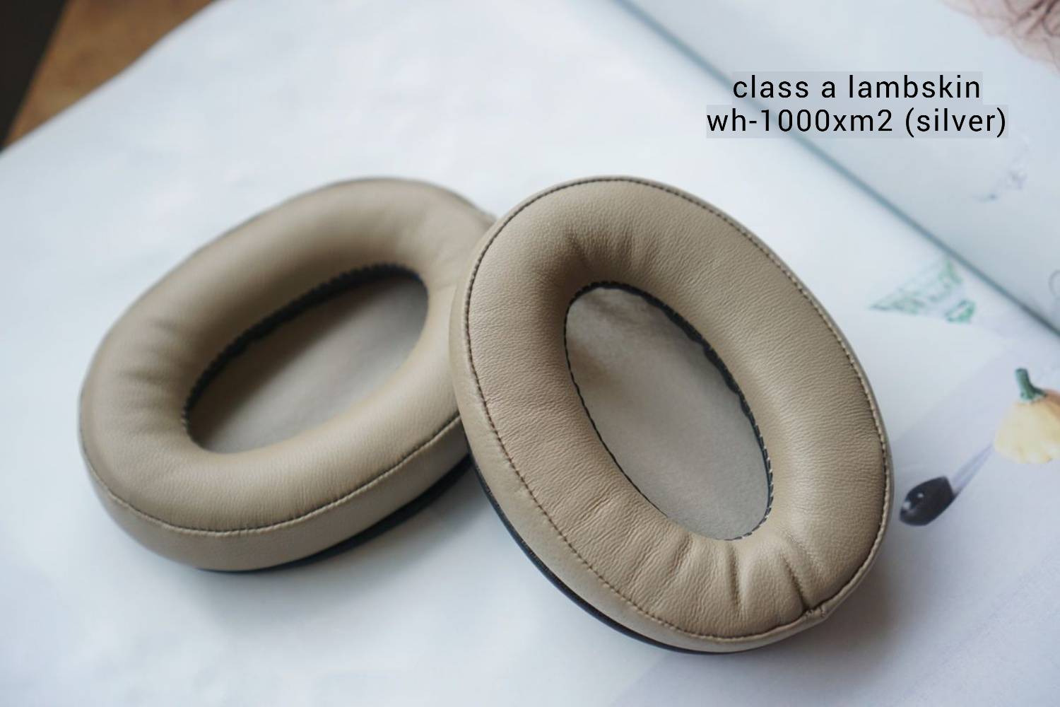(Class S / A Lambskin) Sony WH-1000XM2 MDR-1000X Lambskin 3rd party Aftermarket Replacement Earpad