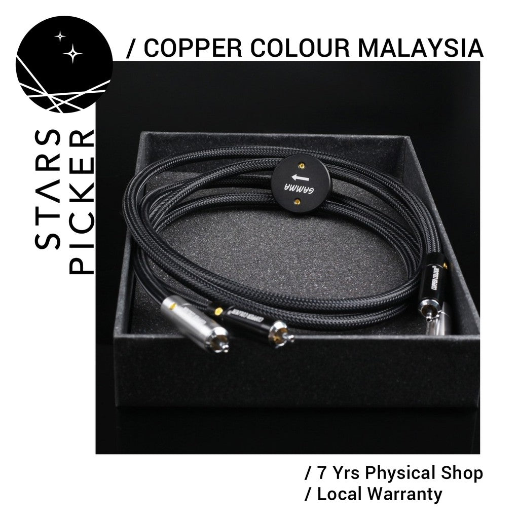 [pm best price] Copper Colour Gamma - RCA and XLR Interconnect OCC Copper & Silver Cable