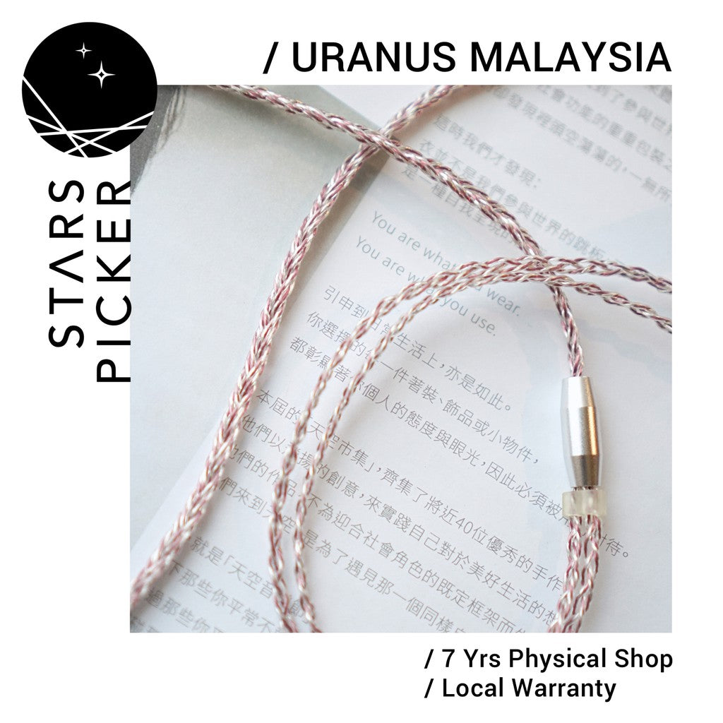 Uranus IEM-630 OCC Silver Copper Fusion - Replacement Upgrade Cable for IEM Earphone MMCX 2Pin A2DC IER JH4Pin