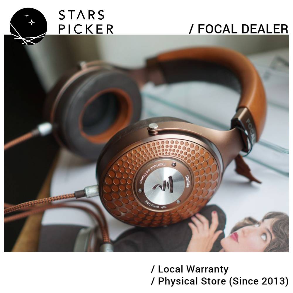 Focal STELLIA (Made in France) Hi-Fi Closed-back Headphones with M-shaped pure Beryllium Dome