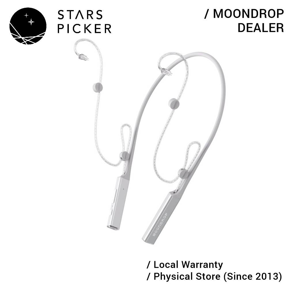 [5% off] Moondrop LITTLE WHITE / Littlewhite Wireless Bluetooth Neckband Cable CS43131+QCC5144 LHDC & aptX HD + Adaptive