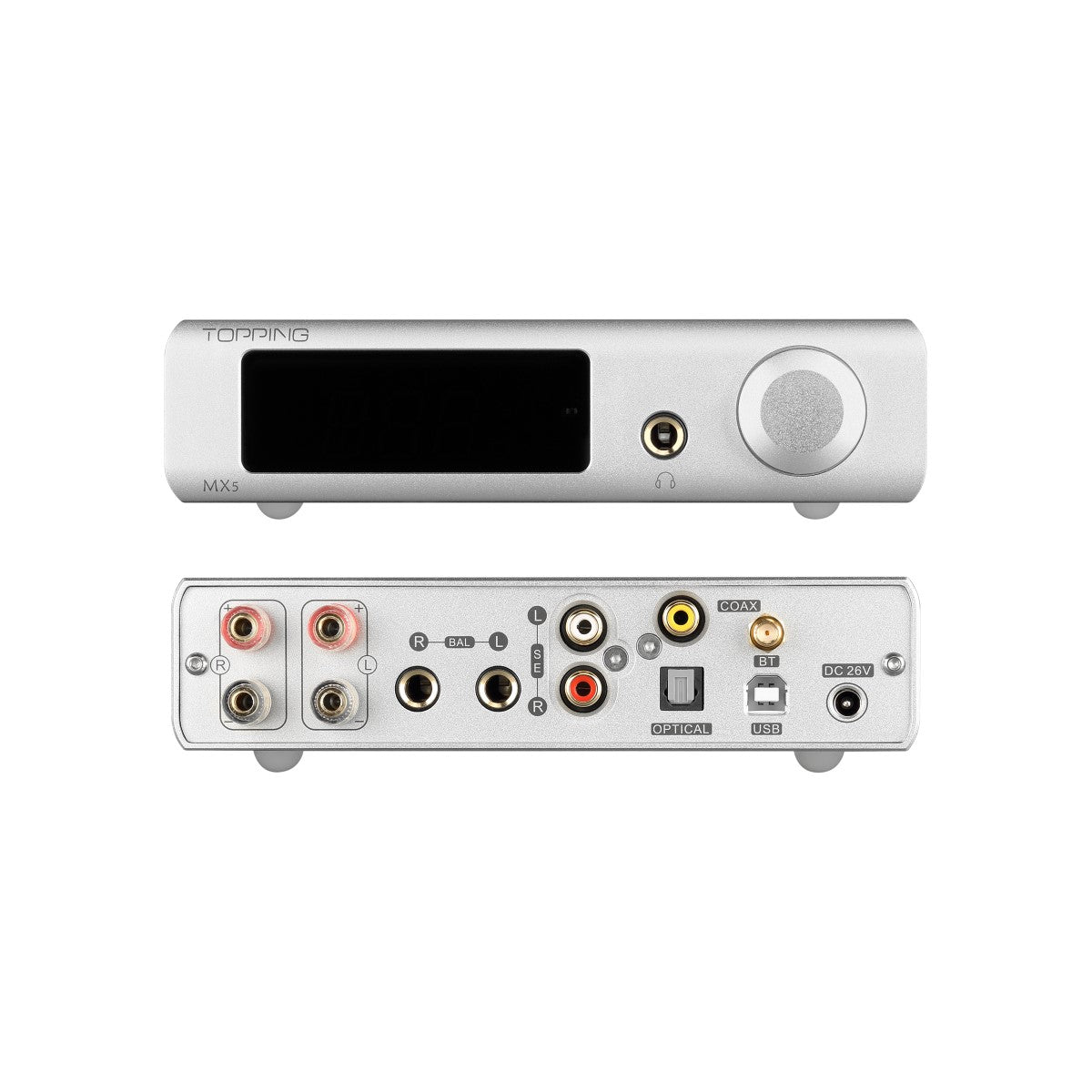 [5% off] Topping MX5 All in One DAC Headphone Amplifier 70Wx2 Power Amplifier