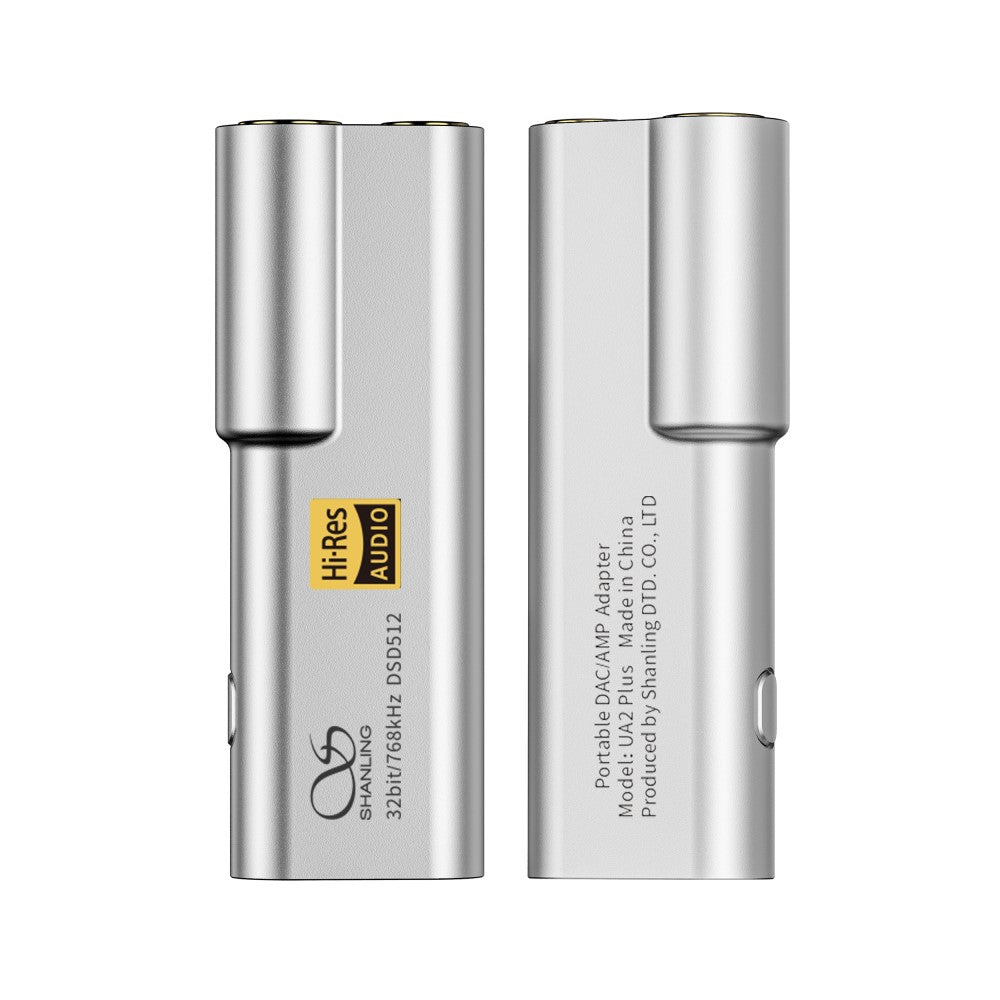 Shanling UA2 Plus Hi-Res Portable USB DAC/AMP ESS ES9038Q2M DAC 32bit