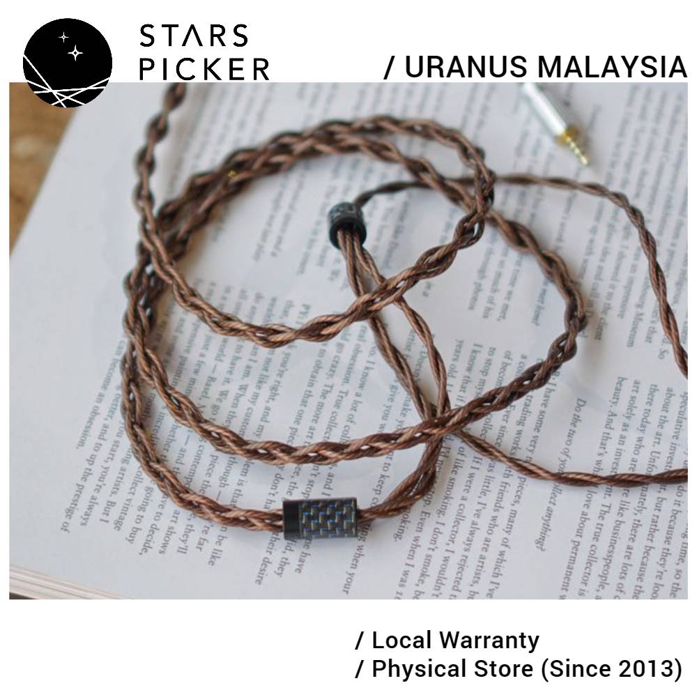 Uranus HP-4160 GOCC Copper Headphone Upgrade Replacement Cable with Graphene Coating + Audio Note Solder