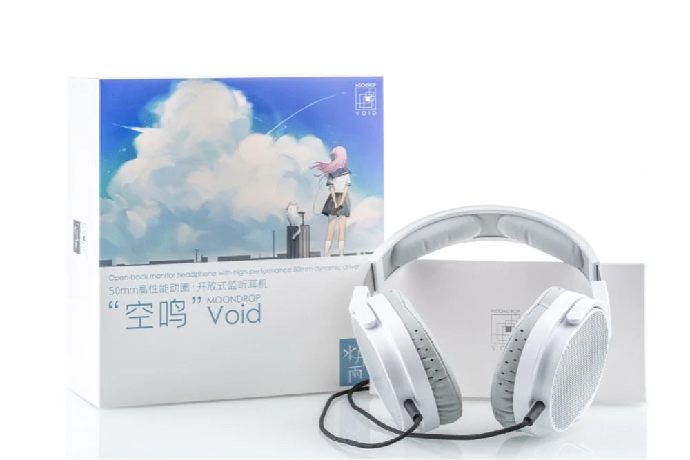 Moondrop VOID 50mm High-Performance Dynamic Driver Open Back Monitor Headphone